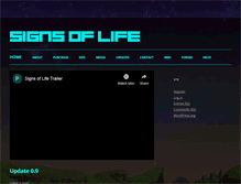 Tablet Screenshot of playsignsoflife.com